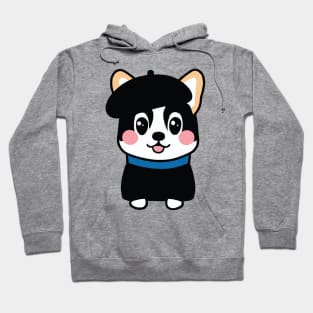 Cute corgi puppy kawaii art Hoodie